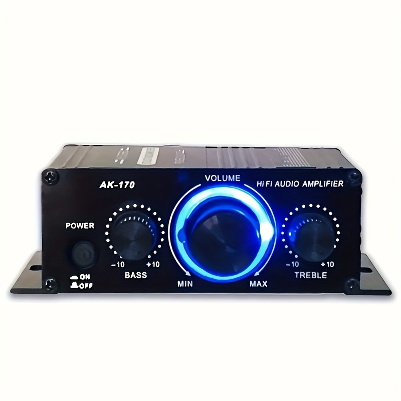 TEMU Mini Car Audio Power Amplifier 400w 12v 2-channel Powerful And Treble Amplifier Hifi Amplifier Stereo Digital Amplifier ( Includes Amplifier
