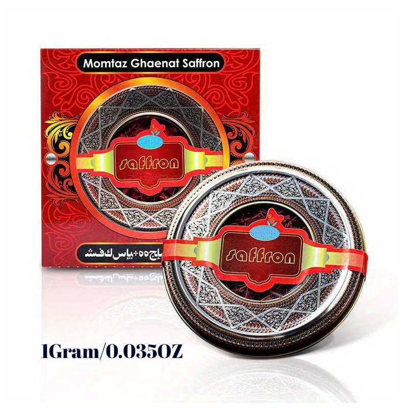 Image of Golden Saffron, Finest Pure Premium All Red Saffron Threads, Grade A+ Super Negin, For Tea, Paella, Rice, Desserts, Golden Milk And Risotto (1.0 Grams)