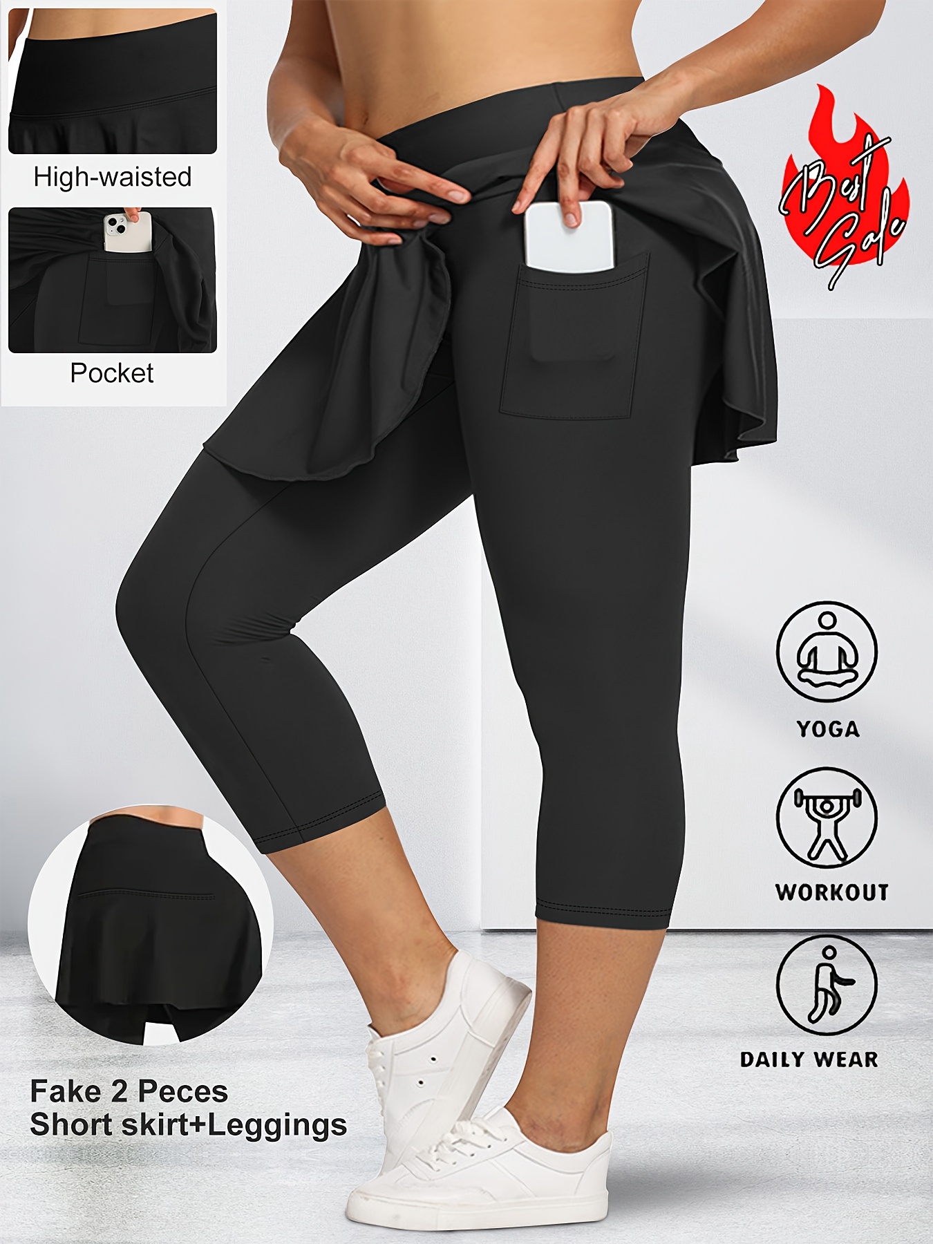 Capri Leggings For Women 2025 High Waisted Yoga Capris Lightweight Cozy Cropped Pants Loose Soft Summer Solid Pant