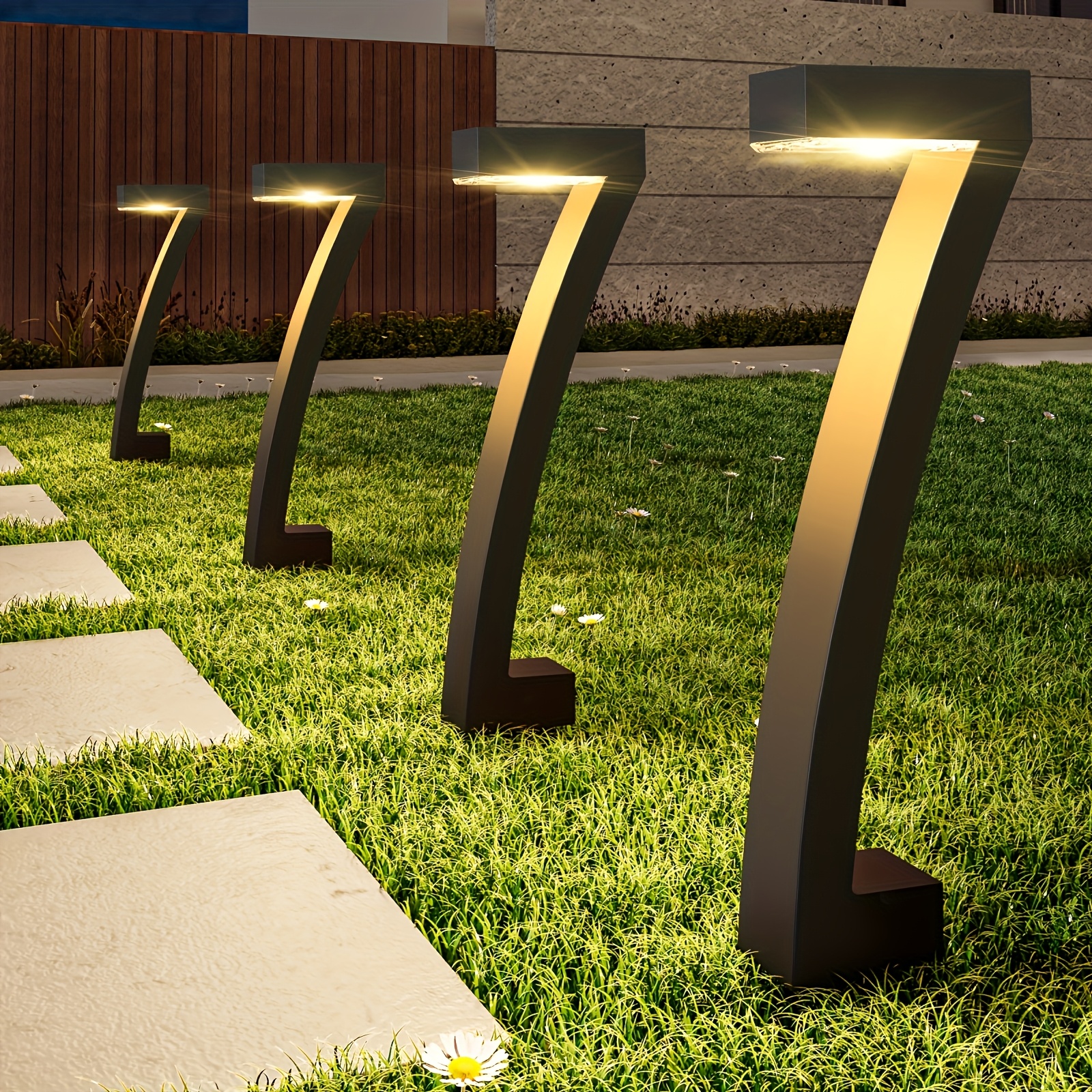 

6 Pack Solar Pathway Lights Outdoor, Solar Outdoor Landscape Path Lights With 36 Leds, Up To 12 Hrs Outdoor Solar Garden Lights For Yard, Path, , ,