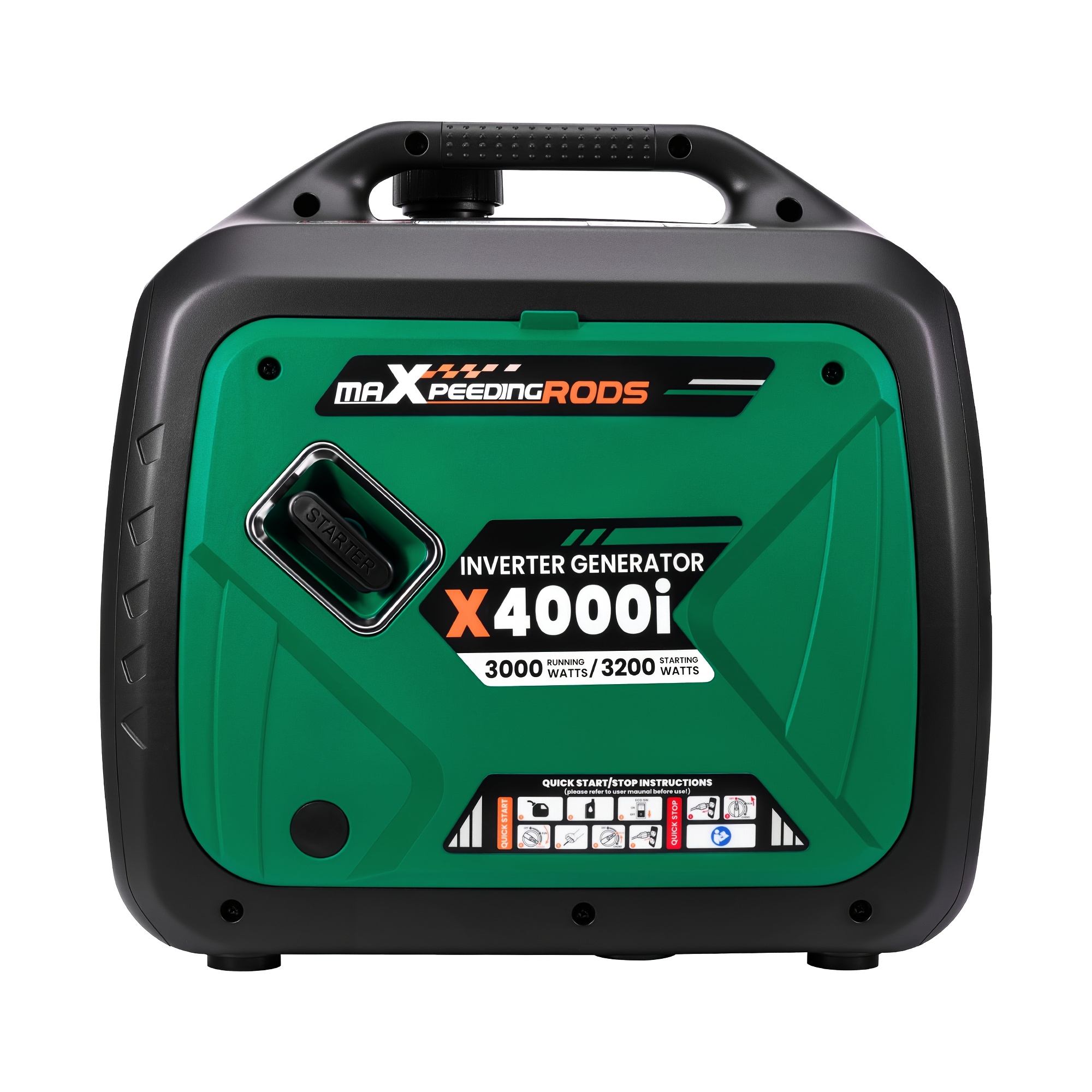 Image of 3000w/ 2000w Portable Quiet For Camping Outdoor Party For Camping, Rv, Home Use, Emergency, Travel, Garden Tools Eco-mode