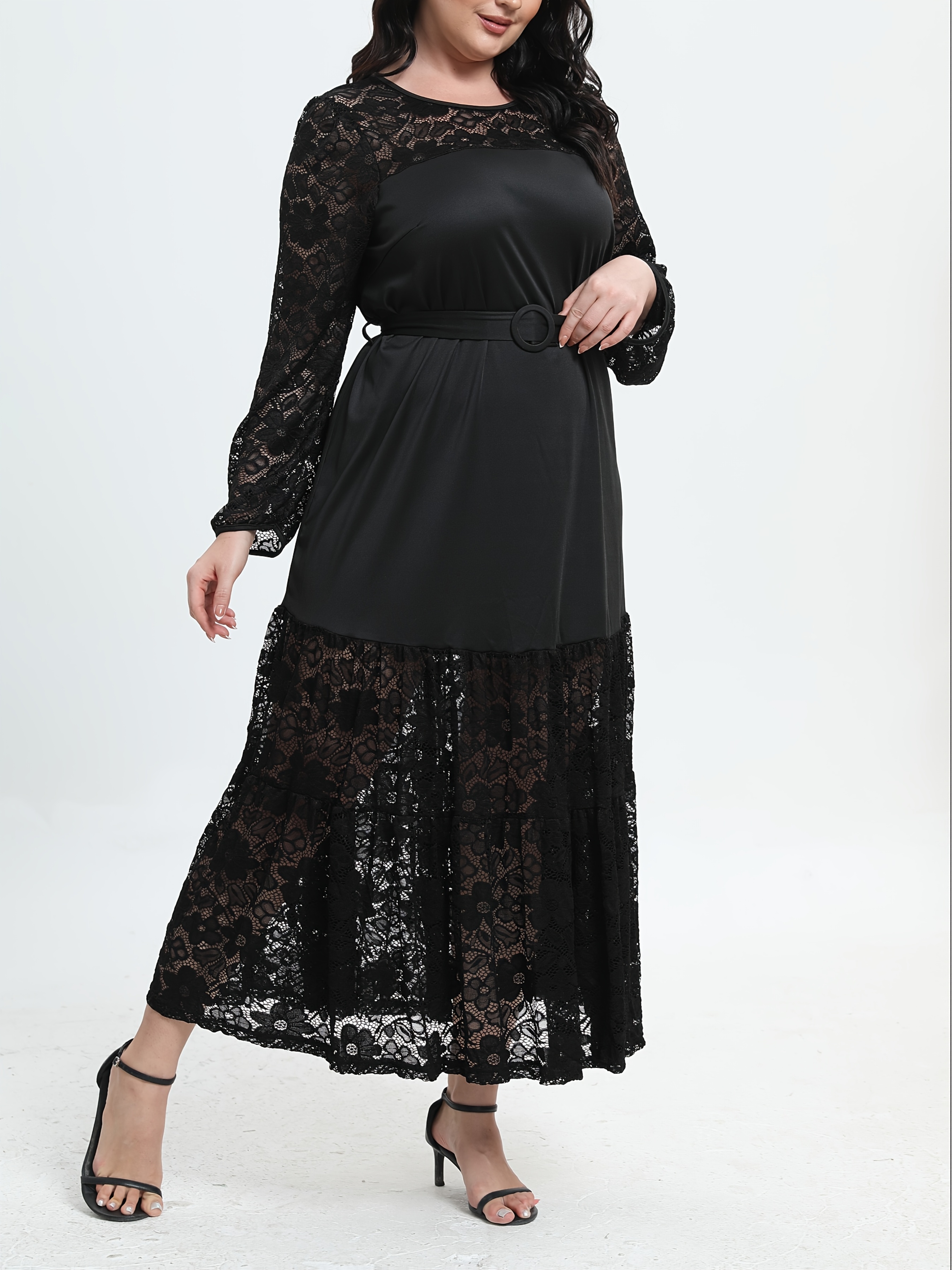 chinese dress ladies Ever-Pretty Asymmetrical Midi Lace Summer Formal Wedding Guest Dress with Short Sleeve