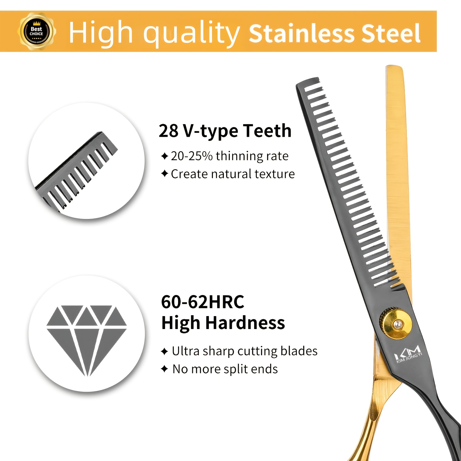10pcs professional hair clipper set advanced barber kit with texturizing scissors thinning shears combs cleaning brush ideal for all hair types right handed use hairdressing barber Product details 1