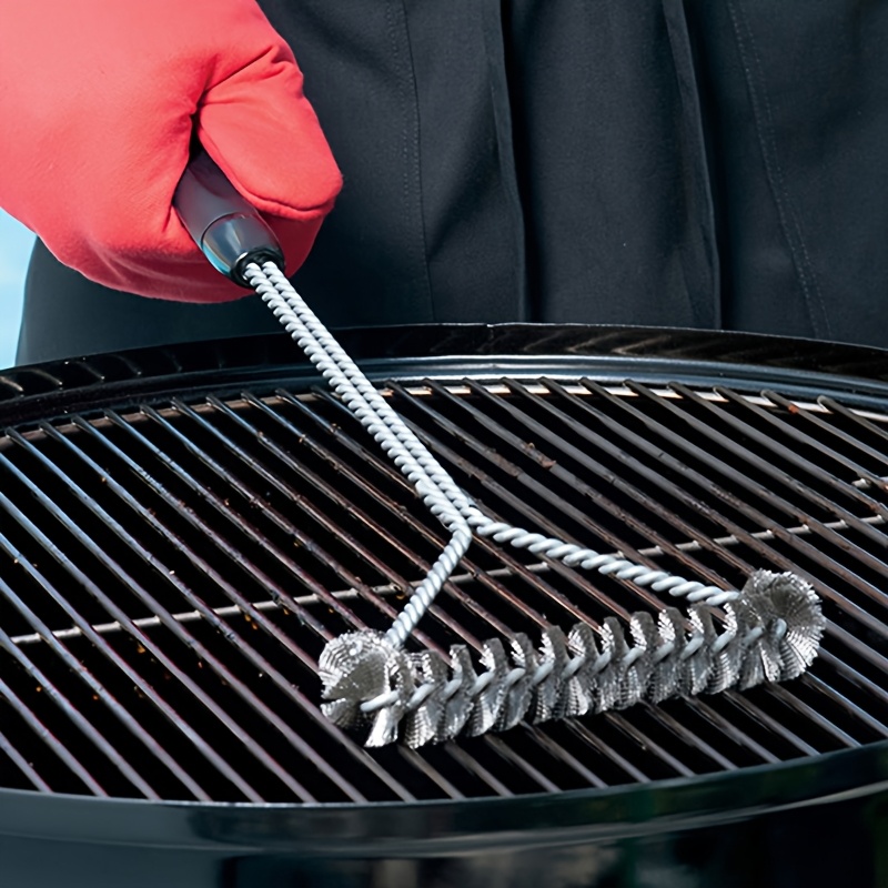 escova de limpeza para   bbq, acessórios para   com cerdas de aço inoxidável, escovas de limpeza antiaderente, acessórios para  