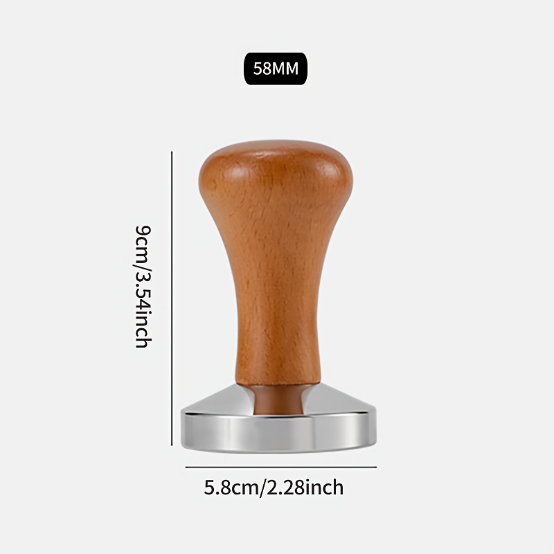 TEMU 58mm 53mm 51mm Coffee Tamper And Espresso Dosing Ring Portafilter Holder Coffee Basket Tool Set Barista Additions Kit For Home