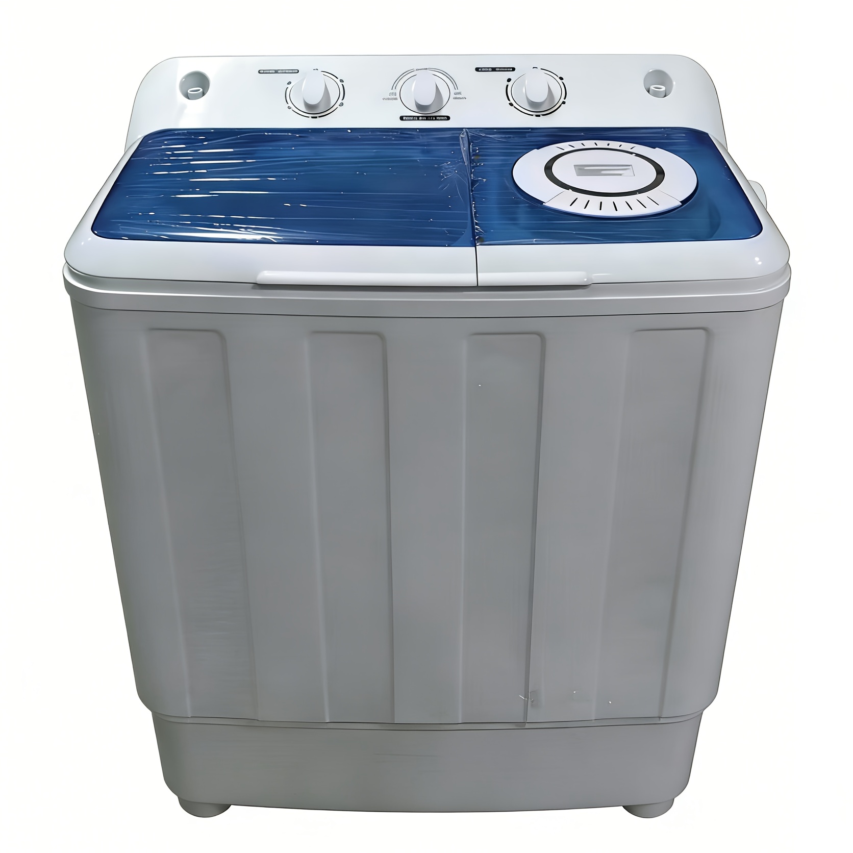 TEMU 30lbs Portable Washing Machine, Semi-automatic Twin Tub Washer Spinner Combo, 20lbs Wash & 10lbs Spin, Compact Laundry For Apartment, Dorm, Rv, Camping & Travel Use