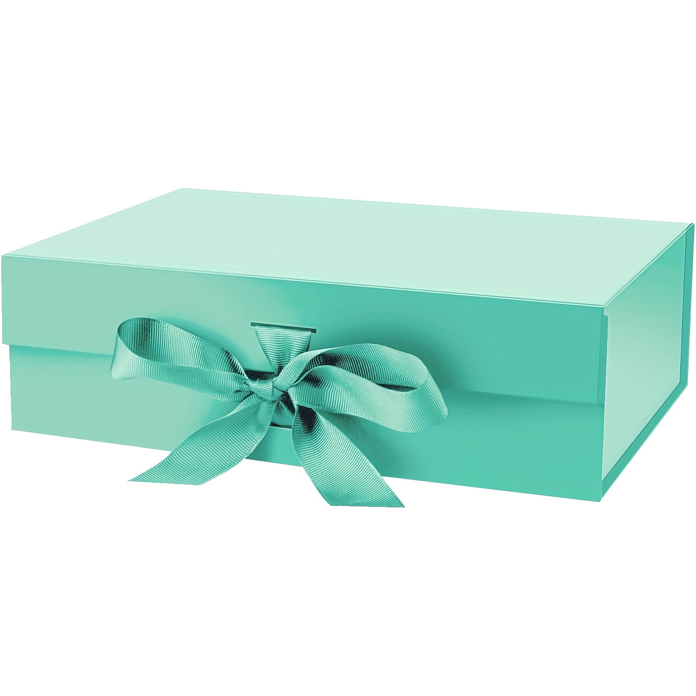 Corsiampoo Juego De 3 Cajas De Regalo Azules De 10.5x7.5x3.1 Pulgadas, Cajas De Regalo Con Tapas Magnéticas Y Cintas Para Acción De Gracias, Navidad, Cumpleaños, Boda Y Embalaje De Fiesta