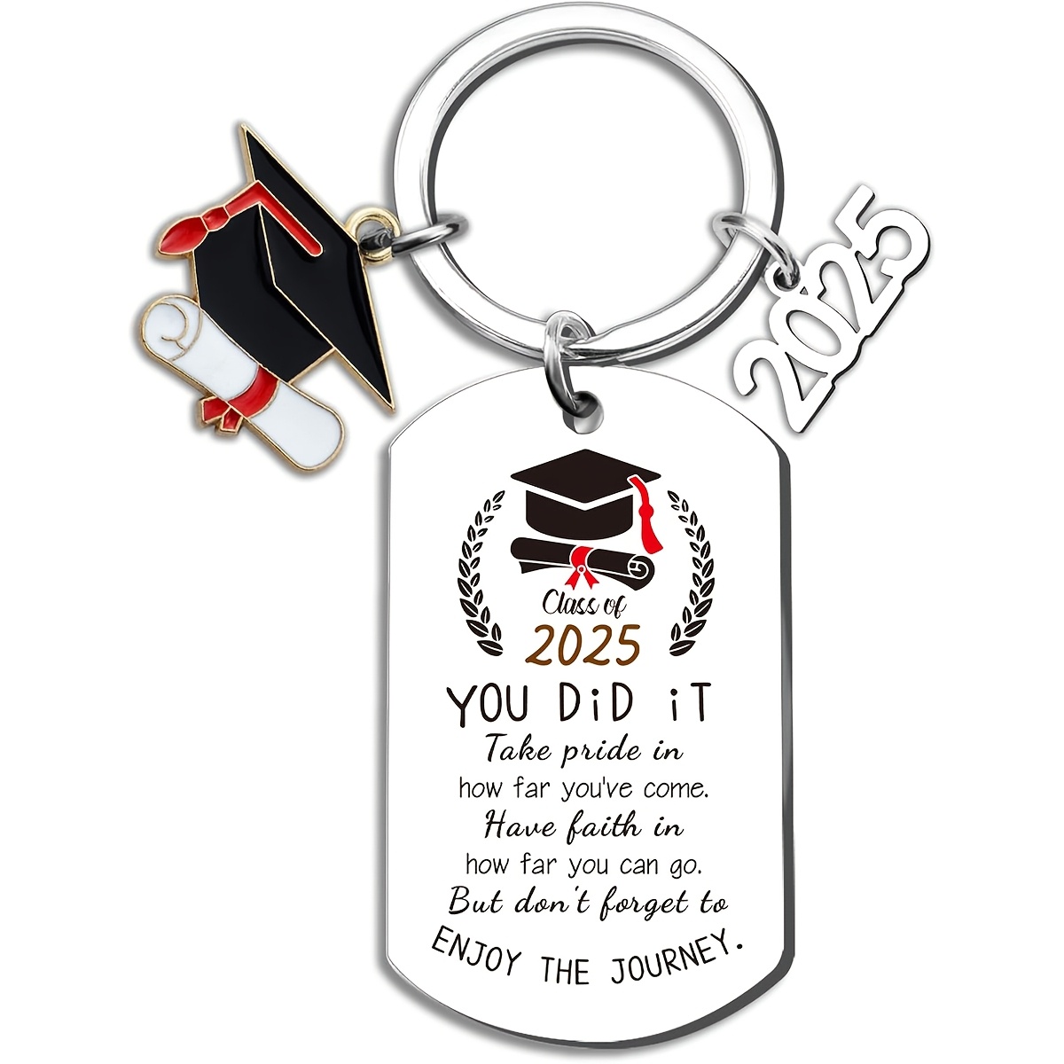 colorful printed stainless steel class 2025 graduation gift Temu