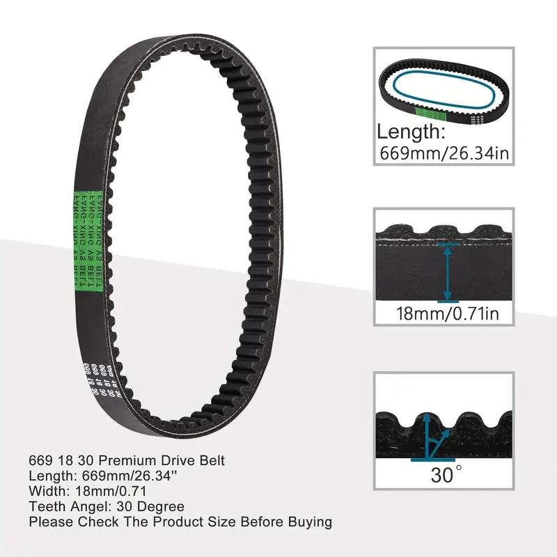 GOOFIT Correa De Transmisión Para Scooter | 856x23x30 Mm | Reemplazo Para Linhai 260cc 300cc | Moped Copia