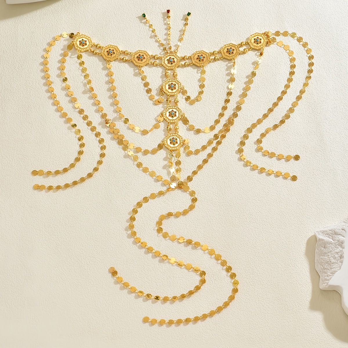 Bridal Headpiece with Tassel Decoration