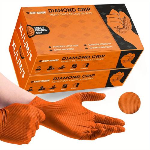 100pcs xl l m s size thick nitrile gloves household nitrile gloves disposable diamond textured nitrile gloves suitable for kitchen bathroom household cleaning pet bathing holiday gifts