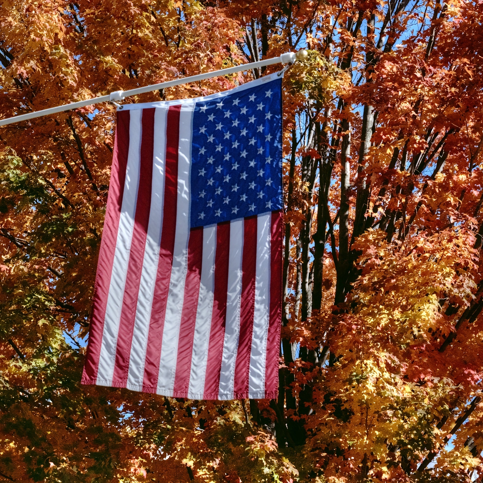 3x5ft heavy duty nylon outdoor flag with brass grommets durable uv resistant and weatherproof american flag with embroidered stars and stripes