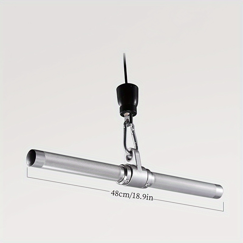 1pc Aluminum Alloy High-Quality Pull Down Handle, Fitness Equipment Accessory for Back Muscle Training, Lat Artillery Rowing Chest Push Handle, Durable Gym Equipment for Strength and Endurance Exercises