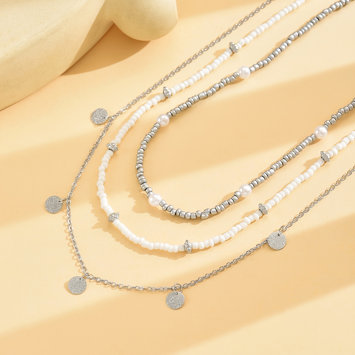 Boho Style Beach Vacation Necklace Set