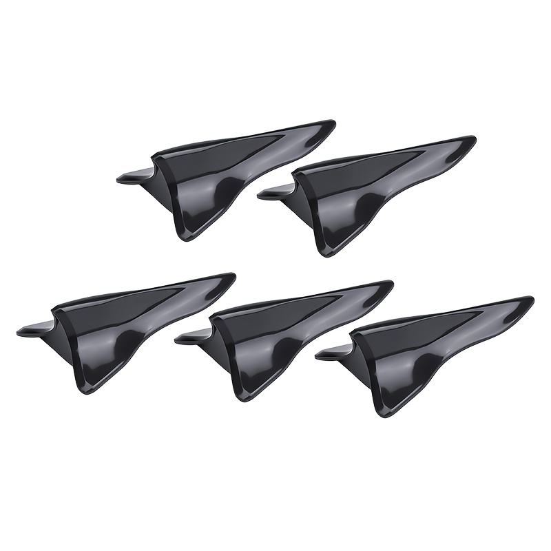 TEMU Aileron supérieur modifié pour mini-voiture, aileron arrière de toit, nageoire de requin noire universelle, pièces d'antenne de toit de