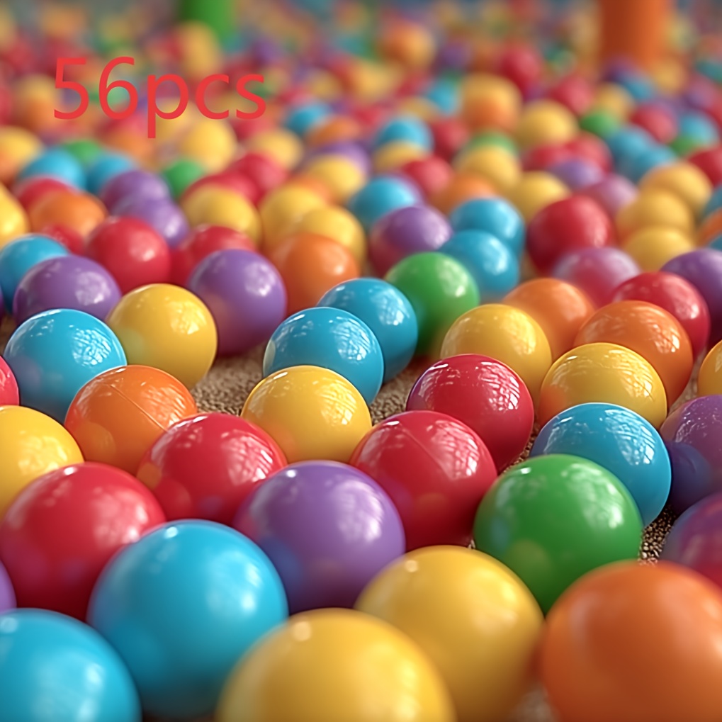 56pcs Children's Ball Pit Balls for Pool and Party Decorations