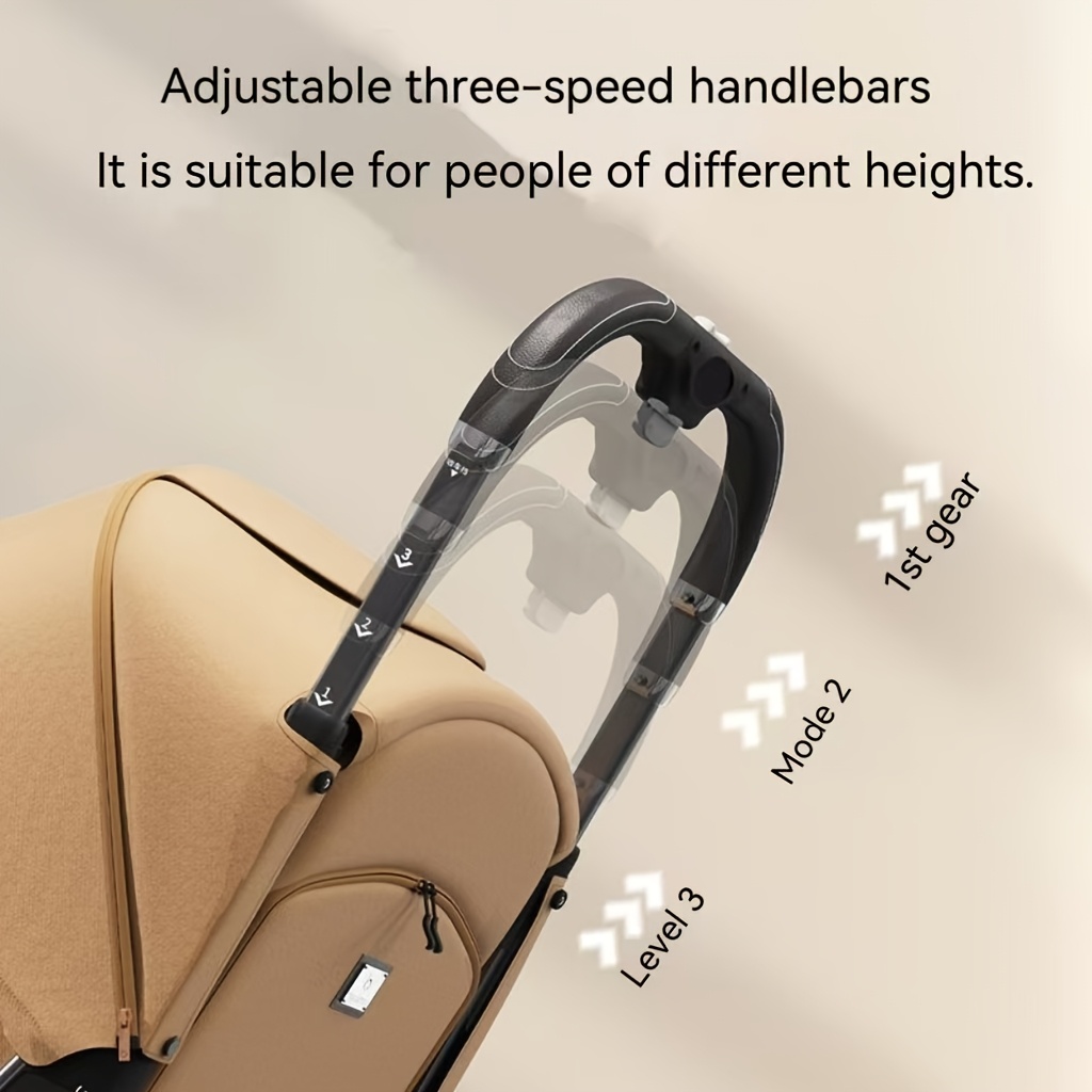 Babyhood Z5 Omvormbare Kinderwagen - Lichtgewicht Aluminium Frame, Eénhandige Vouwbare Constructie, Verstelbaar Stuur & Vergrendelingssysteem