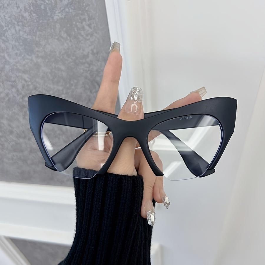 

Chic Oversized Glasses For - Vintage-inspired, Sexy Semi-rimless Design