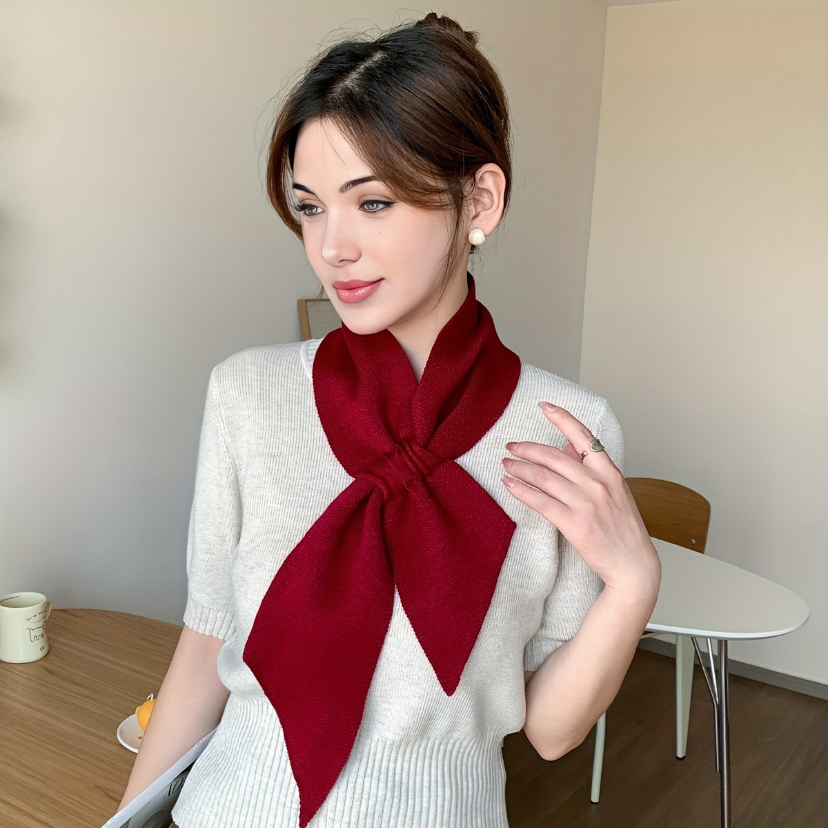 

Elegant Solid Color Scarf For Women - & Stylish, Chic