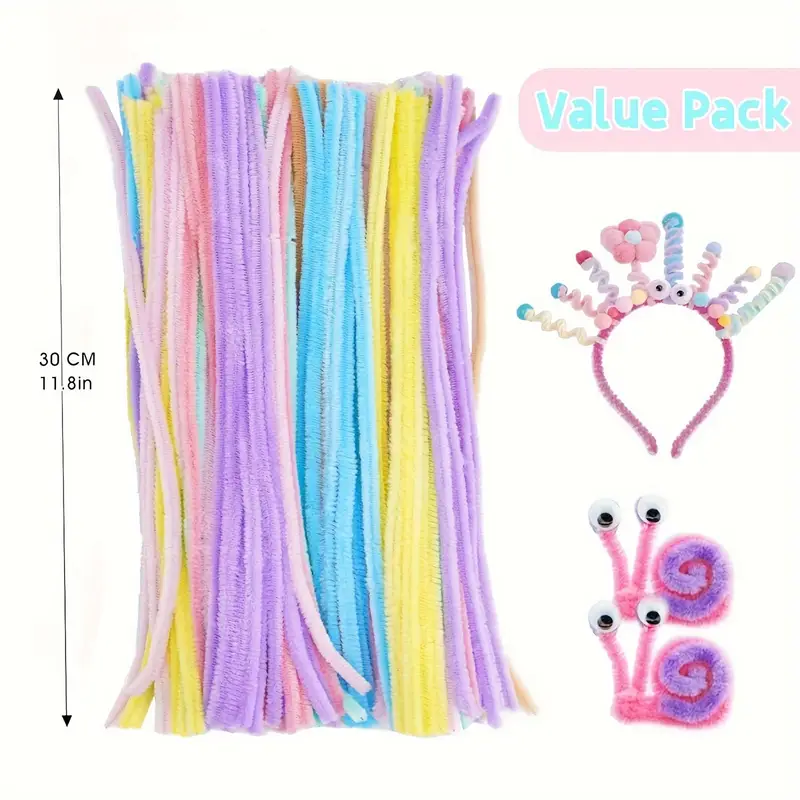 Set 300 Scovolini Colorati LLMtn - 27 Colori Inclusi Macaron Per Fai Da Te E Crafts - Foto 6