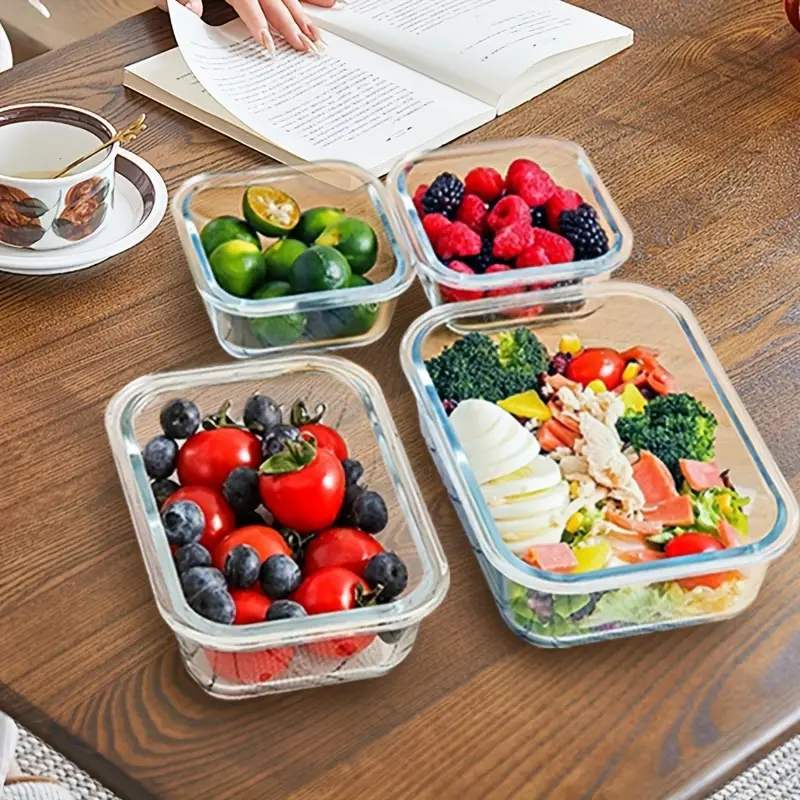 12 lids 12 containers stackable 24pcs glass food container multi purpose meal prep and pantry with airtight lids oven microwave refrigerator and dishwasher safe durable space saving design heating and organization Product details 4