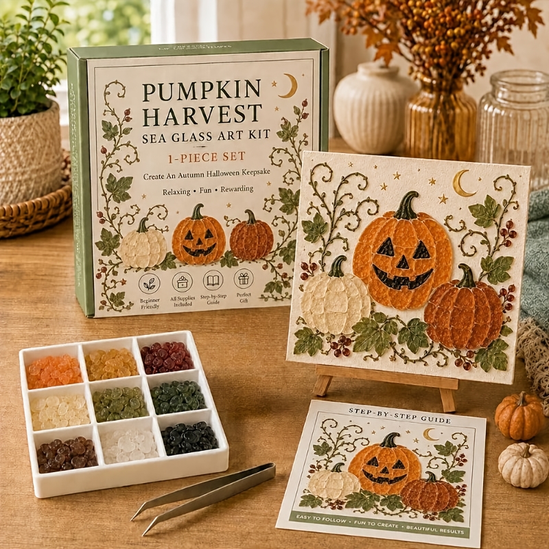 Halloween Series Sea Glass Art Set for Beginners