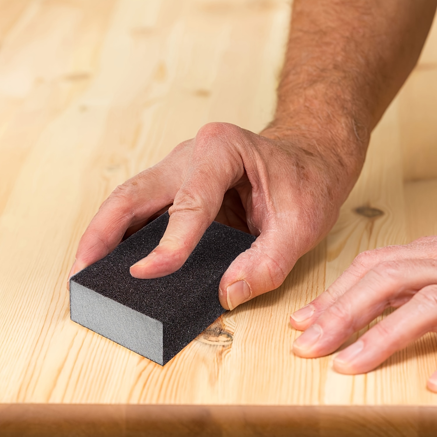 4pcs Diamond Sanding Block Set - Coarse to Ultra Fine Grit, Wet/Dry Dual-Use, Washable & Reusable, for Woodworking, Furniture Polishing, Metal Rust Removal - High-Density Emery Sponge Pads, Woodworking Tools