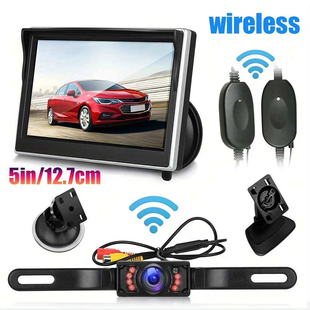 

Wireless Universal Rear View Camera With 8 Led Car Back Reverse Camera Rca Night Vision Parking Assistance Cameras 12v