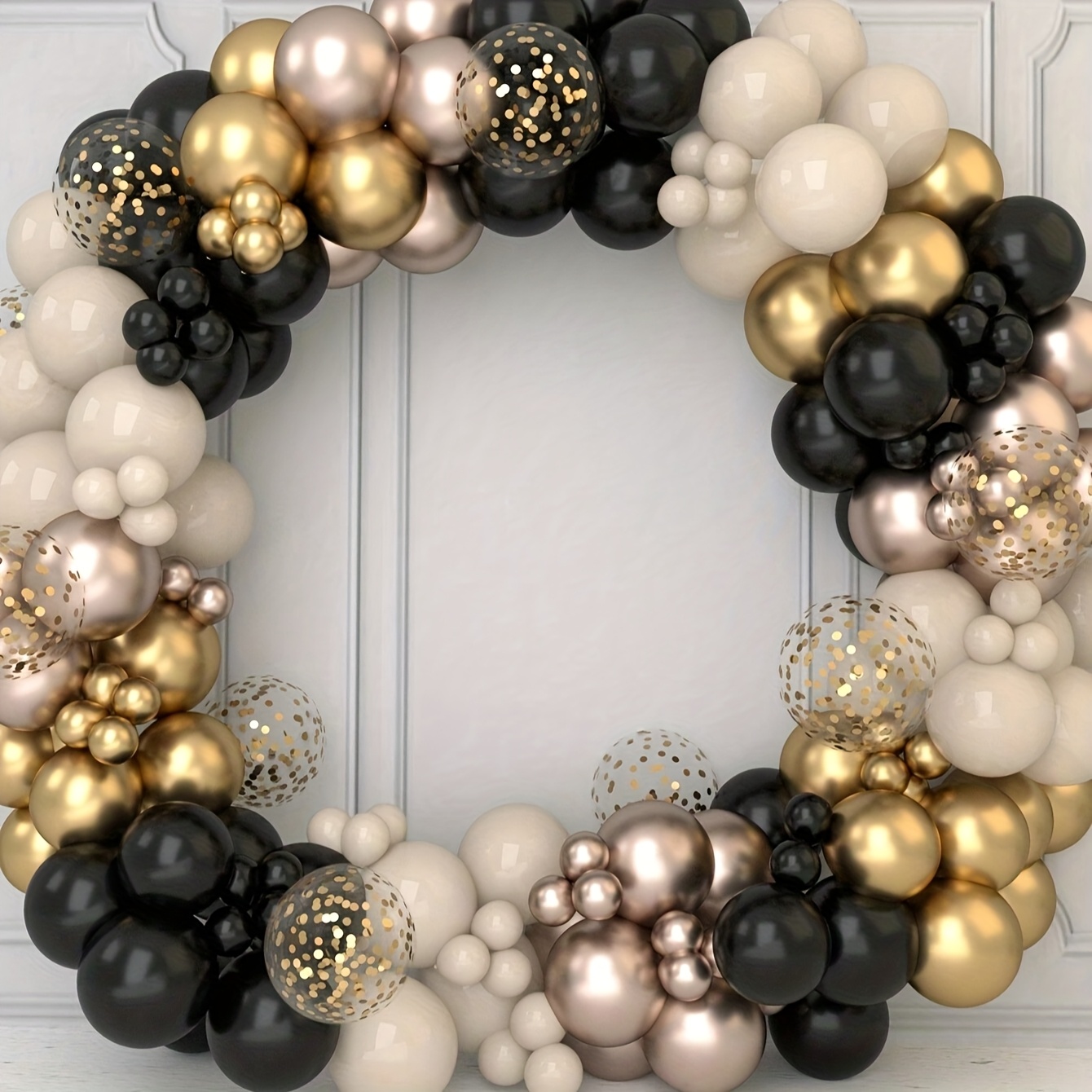 Palloncini Oro E Nero 70 Pezzi - Decorazioni Per Feste, Compleanni E Matrimoni - Foto 5