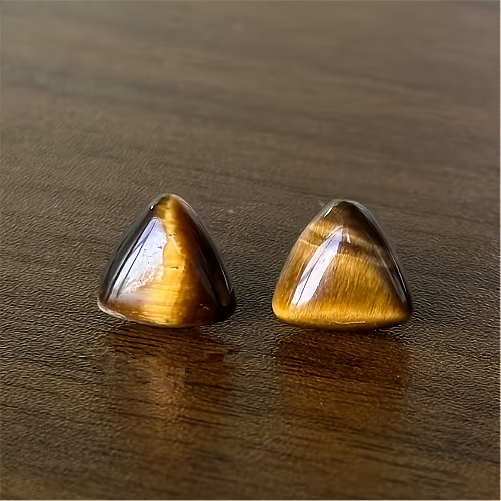 TEMU A Pair Of Eye Earrings Featuring Effect - Vintage Light Luxury Triangular Studs, Suitable For Parties, Weddings, And Christmas Gifts - Elegant