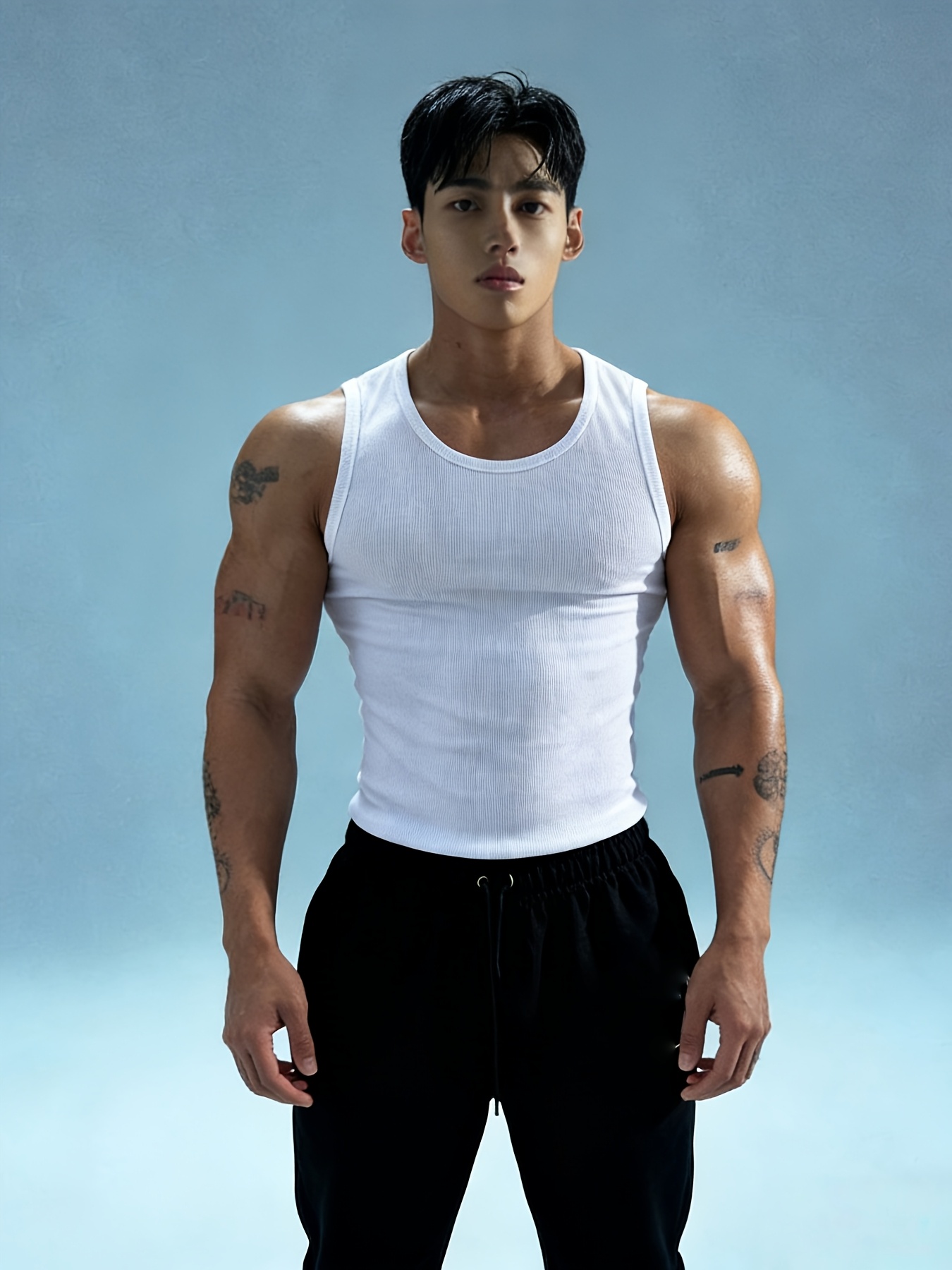 item picture   mei obm quick   fit ribbed top mens   wear breathable moisture wicking sweatshirt