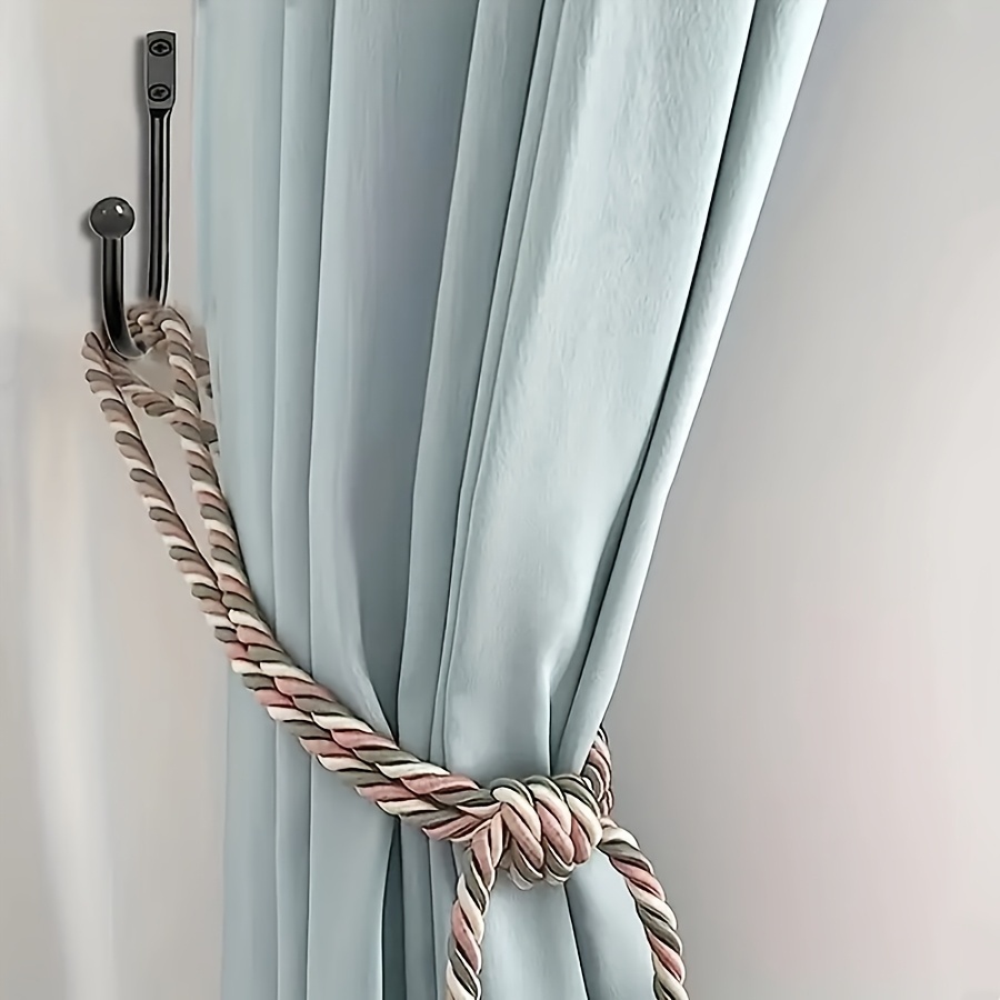 E-shop 1/2 Rustikale Vorhanghalter - Einfaches Vintage-Design für Schlafzimmer- und Wohnzimmer-Vorhänge, einfach zu installieren, langlebig, vielseitig