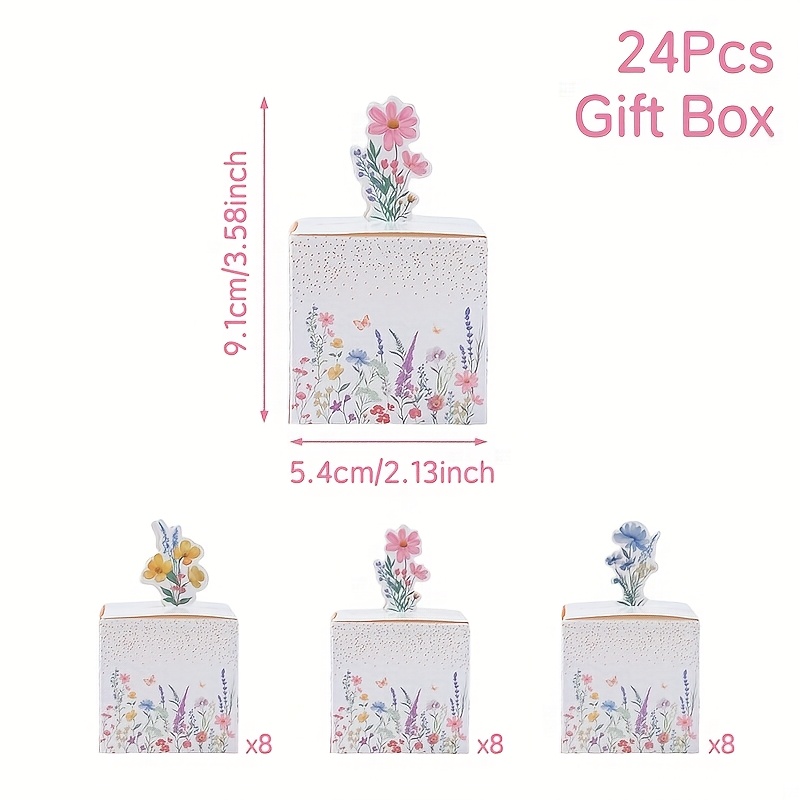 Image of Gift For Her/him 24pcs, 3d Gift Boxes, Pattern Gift Box, Gift Packing Box, Wedding Anniversary Party Decor, Happy Birthday Party Decoration, Shower Party Supplies, Party Gifts, Christmas, Halloween