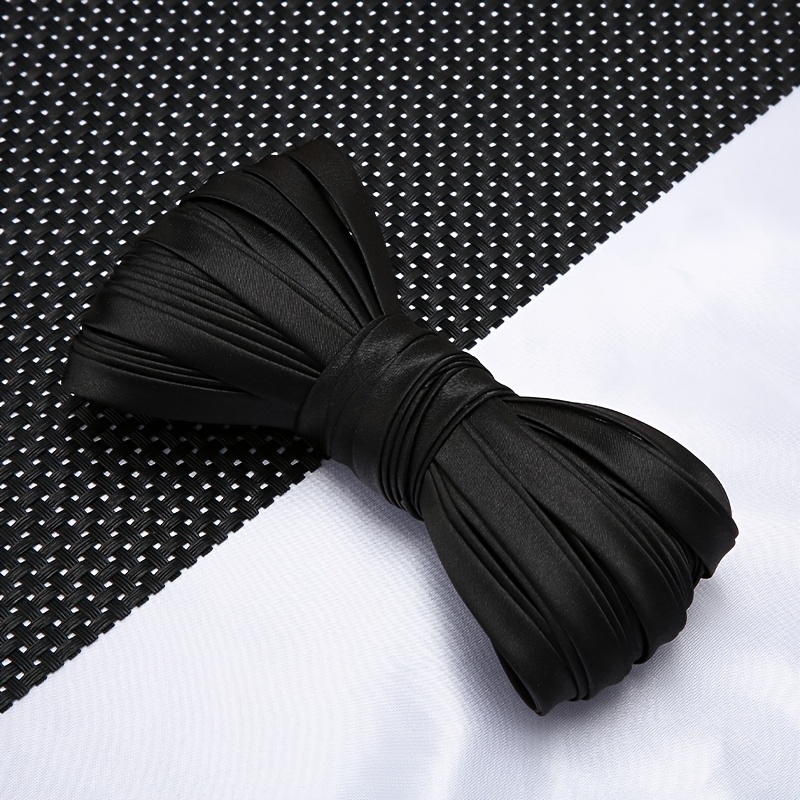 Image of 10 Meter Long Clothing Edging Strip Fabric, Non-iron Ribbon Satin Ribbon Piping- Apparel Additions Webbing