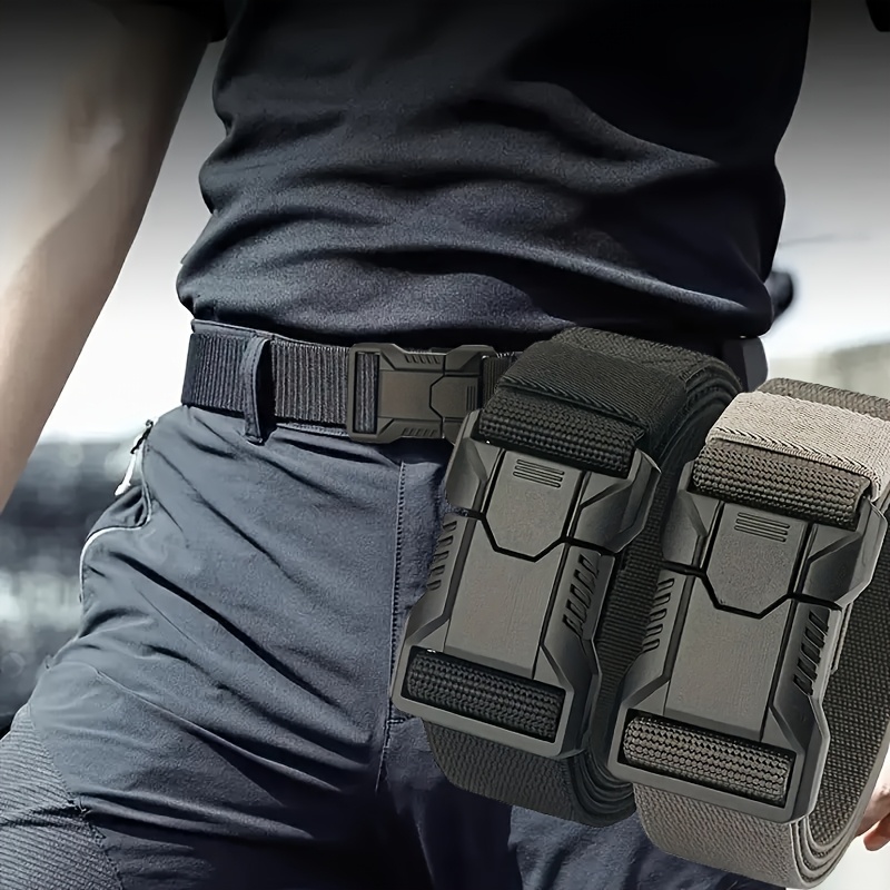 Men'S Multipurpose Belt with Quick Release Buckle Durable PP Material