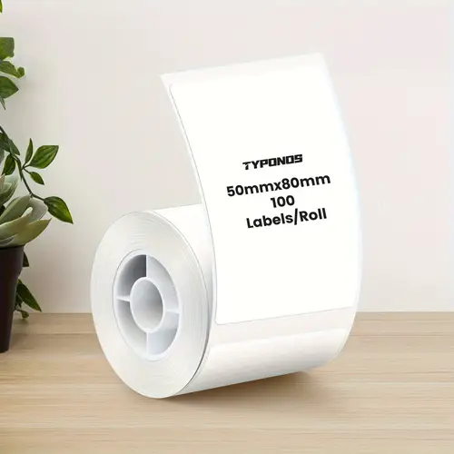 thermal sticker labels for pm220 label maker 2 x 3 15 50x80mm 1 roll 100 labels waterproof self thermal paper apply to business and home white