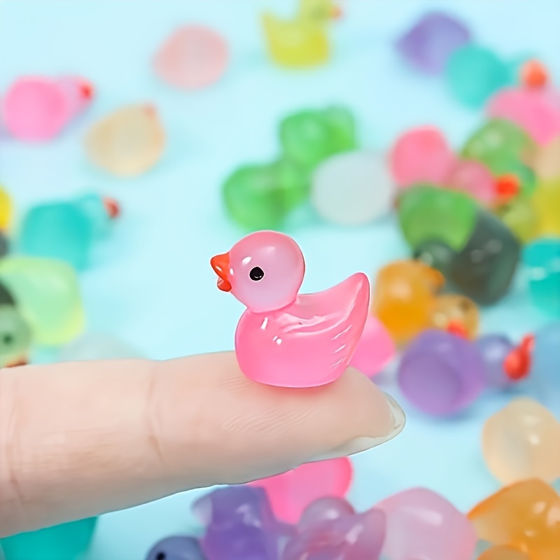 260 PCS Luminous Mini Resin Animals - Glow In The Dark Tiny Figures For Fairy Gardens, Aquariums, DIY Crafts