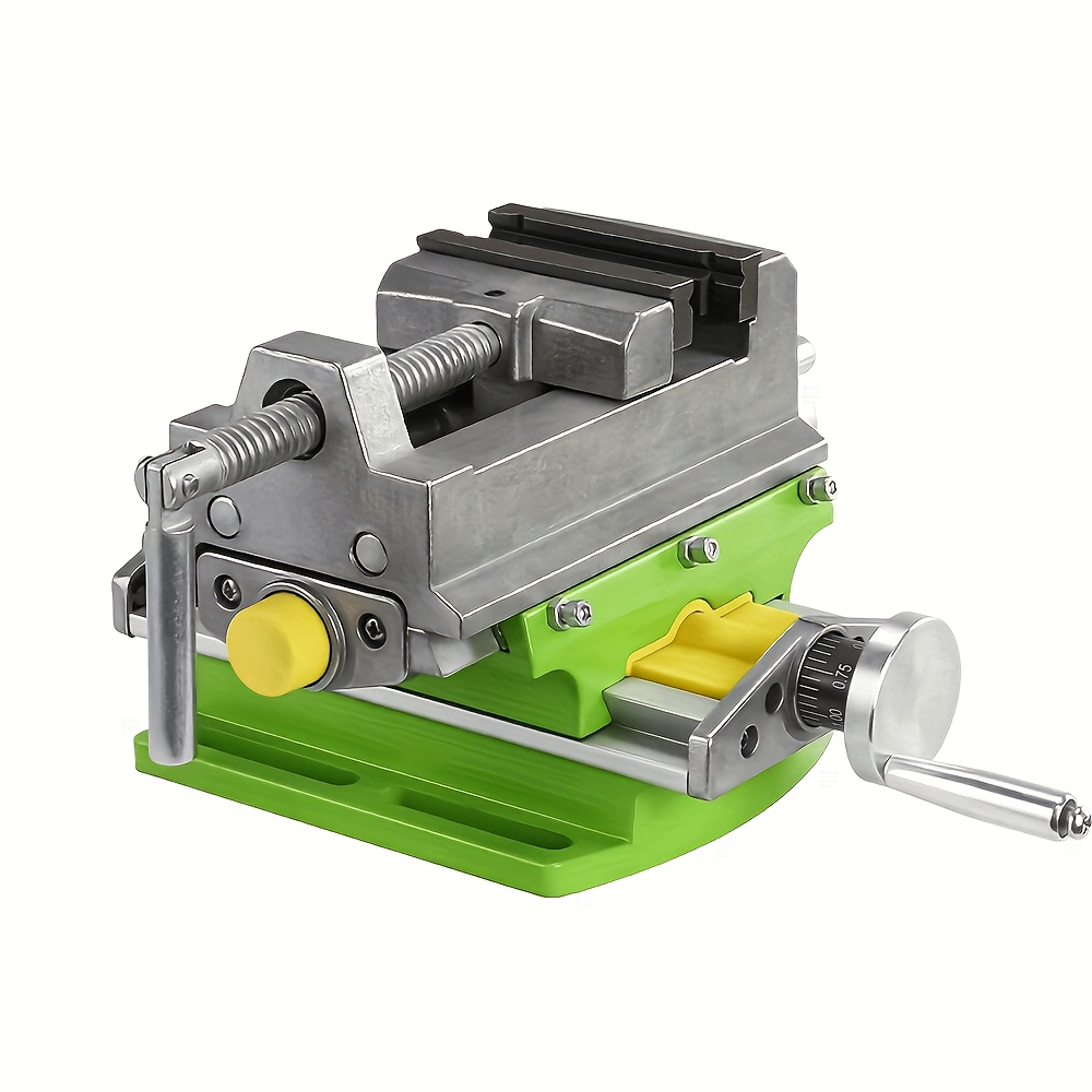 Allsome Bg-6368 3-inch Cross-sliding Vise With Compound Slide For Mill And Drill Press, Cross Slide Drill Press Vise