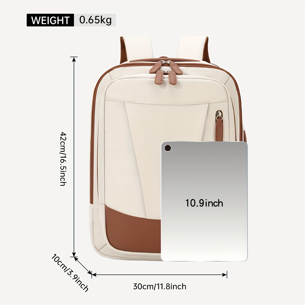 Mochila de mano expansible de 40 litros para aviones - Ligera y convertible, con correas de hombro ajustables, múltiples compartimentos y estuche de trolley, negro, mochila de viaje para aviones, cierre de cremallera duradero.