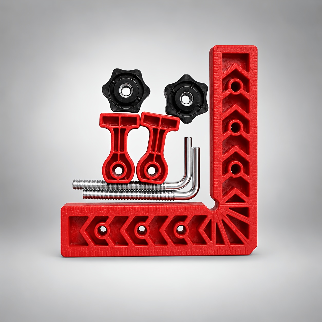TEMU 7pcs/set Woodworking 90 Degree Right Angle Positioning Fixture Multi-hole Adjustable Bidirectional Clamping Auxiliary Tool - Quick Positioning