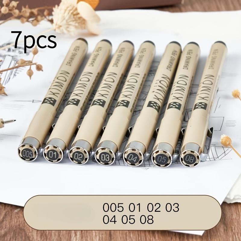3 5 7 9pcs   pens   black pens writing drawing or diary pens   nib sizes 12 pack
