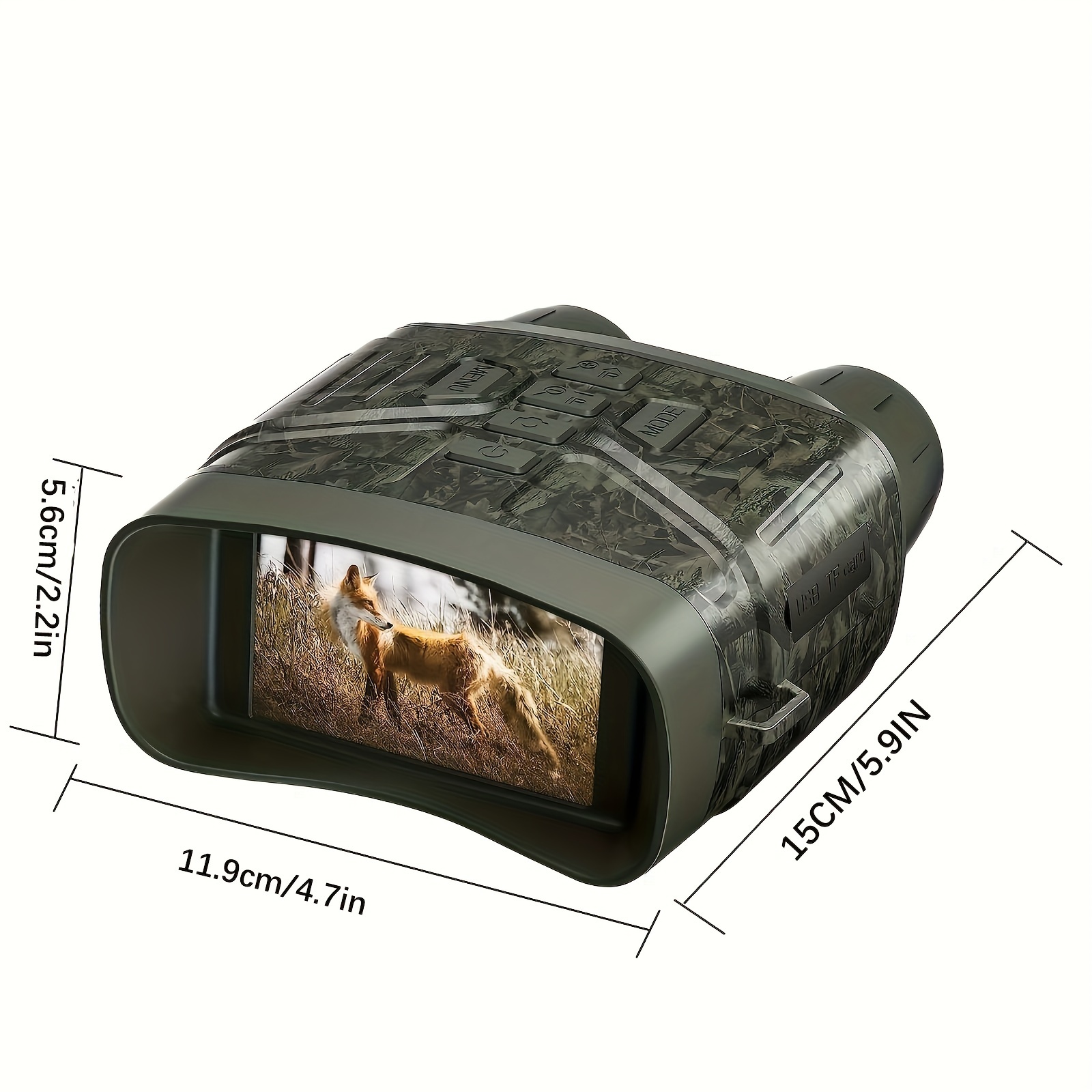 Gafas de visión nocturna 4K Digital Infrarrojos de visión nocturna  binoculares para adultos, noche y día, pantalla de 3 pulgadas, recargable  para