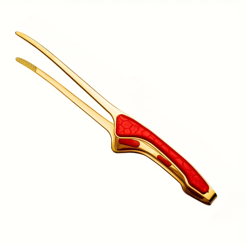 Premium Stainless Steel Bbq Tongs - Non-slip, Heat-resistant Kitchen & Grill Tongs For Cooking, Serving (golden/silver)