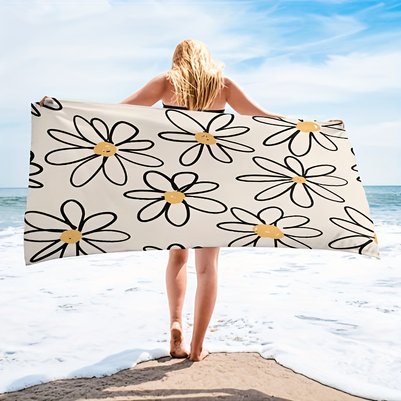 

Microfiber Beach Towel - Quick Dry, High Absorbency For Swimming, Yoga & Travel - Perfect Outdoor Sports & Camping Accessory