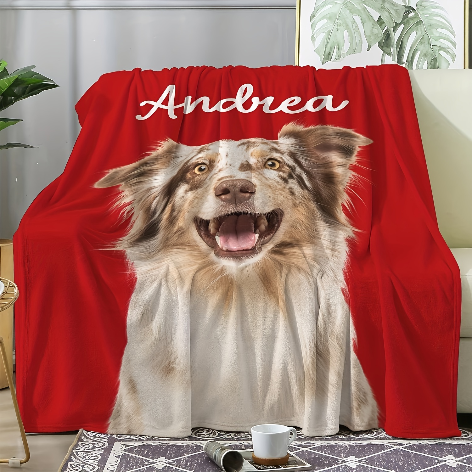 

Personalized Dog Blanket: Customizable Pet Fleece Throw For Small, Medium, And Large Breeds - Perfect For , Office, Or Home Decor