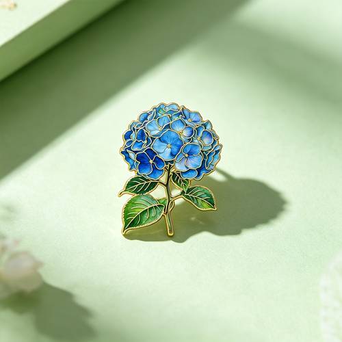 hydrangea enamel brooch pin fashion decorative brooches ornaments lapel bag badges jewelry gifts mothers day gifts