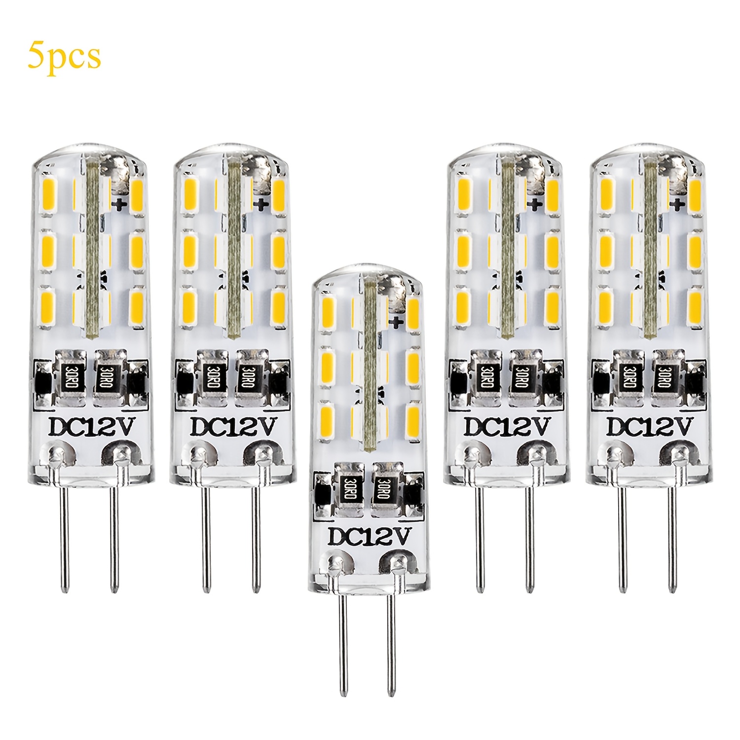 Image of G4 Led 1w Dc12v 24beads Warm White 2700k Cool White 6000k Suitable For Home Lighting Hall Lamps Bedroom Lamps 5pcs 10pcs