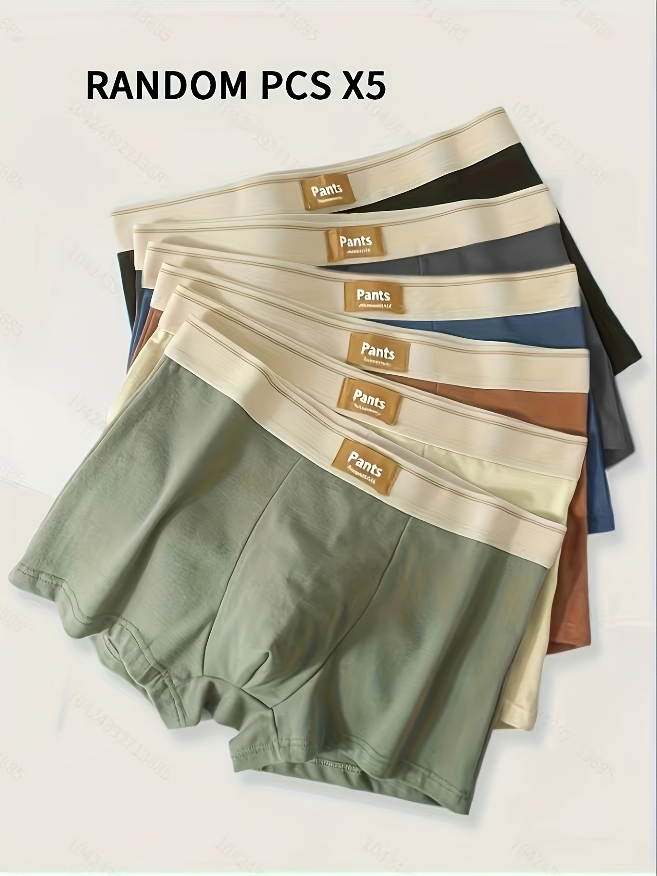 random   pc mens boxer briefs breathable and comfortable 93 fiber 7 spandex medium elastic knitted fabric suitable for casual wear