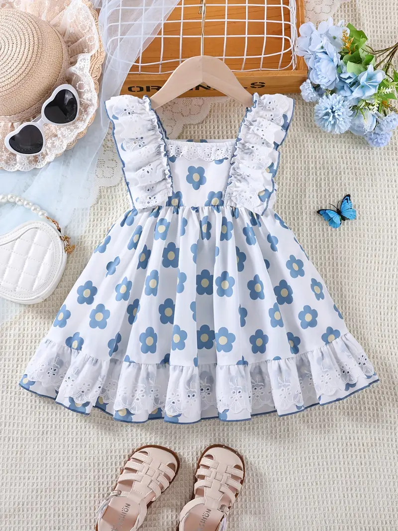 spring summer floral print sleeveless dress baby girls cute - Temu spring summer floral print sleeveless dress baby girls cute - Temu