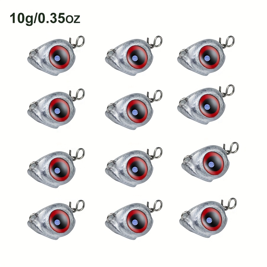 12pcs Of -eye Quick-release Lead Weights, Texas-style Anti-snag Bottom Hooks With Lead Sinkers